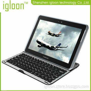 Aluminum Bluetooth Keyboard Case Cover Stand For Samsung N8000 N8100 Boardcom Chipset Big Battery 